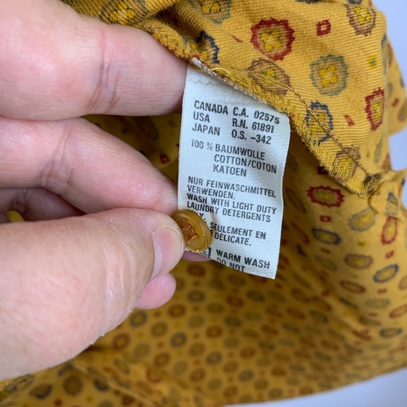 ESCADA Vintage Geometric Blouse with Ties - Sz. 36 - Picture 12 of 13